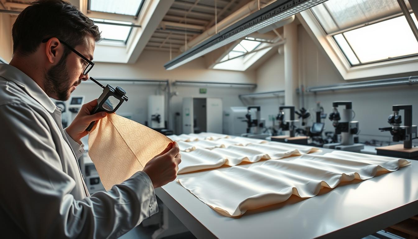 Un laboratoire d'inspection de tissus de haute qualité