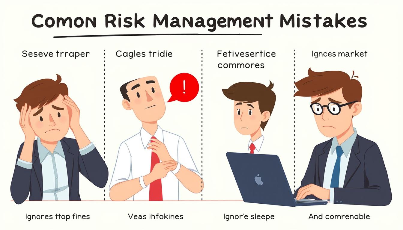 Trader making common risk management mistakes