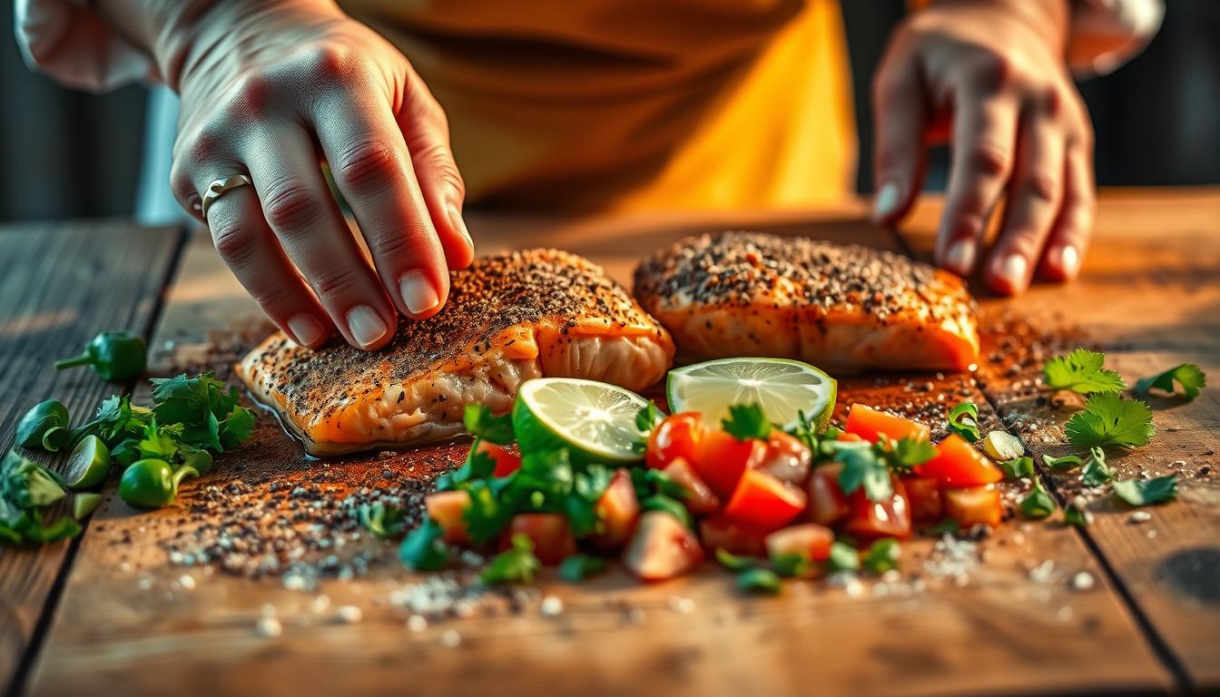 Mexican Salmon Recipe Preparation