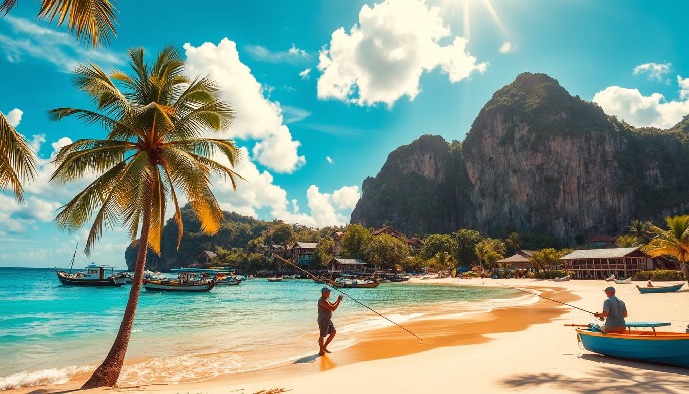 saltwater fishing Thailand scenery