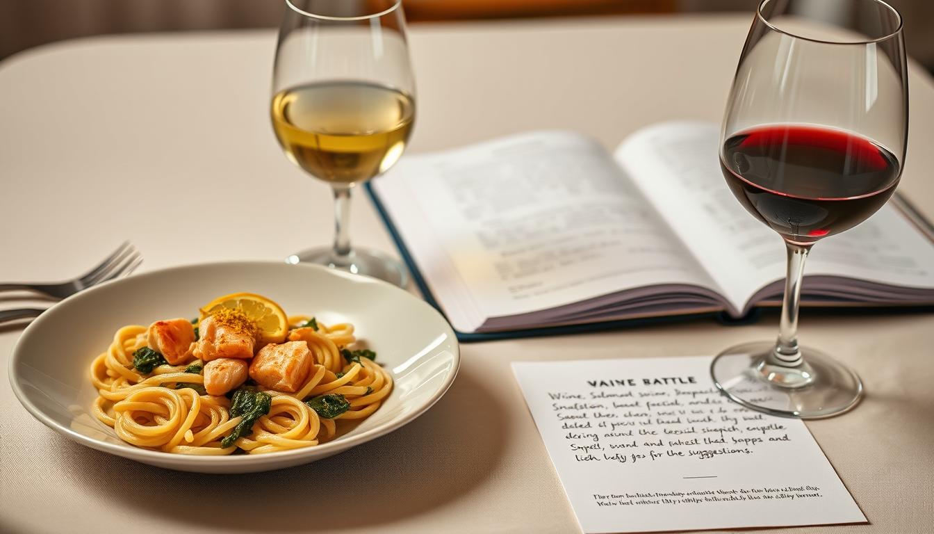 Wine Pairing for Salmon Spinach Pasta