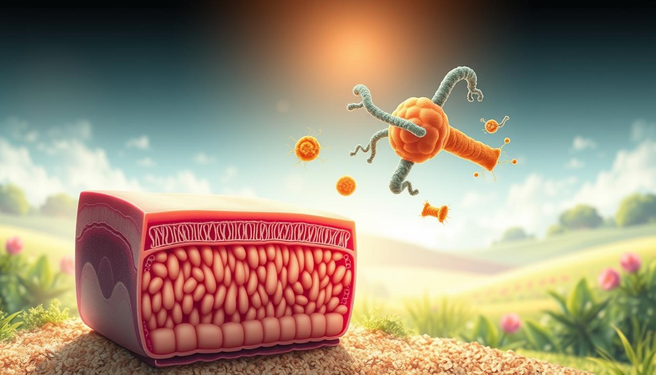 Fiber and probiotics for gut barrier health