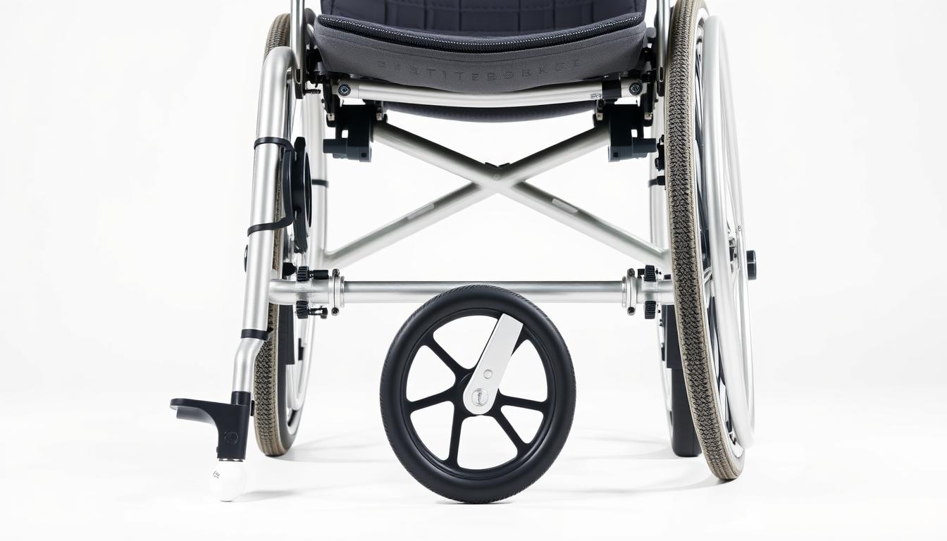 Cadeira de Rodas Manual Dobrável em Alumínio Ottobock Start B2 43cm vista frontal