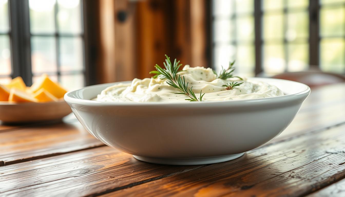 Creamy Herbed Feta Dip: Perfect for Snacking 4 gourmet feta dip presentation