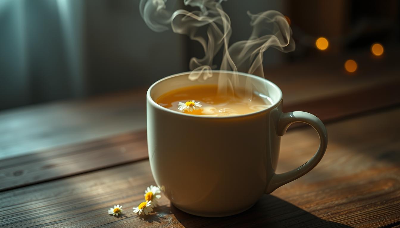 Chamomile for Sleep: A Natural Sleep Aid 3 chamomile tea brewing