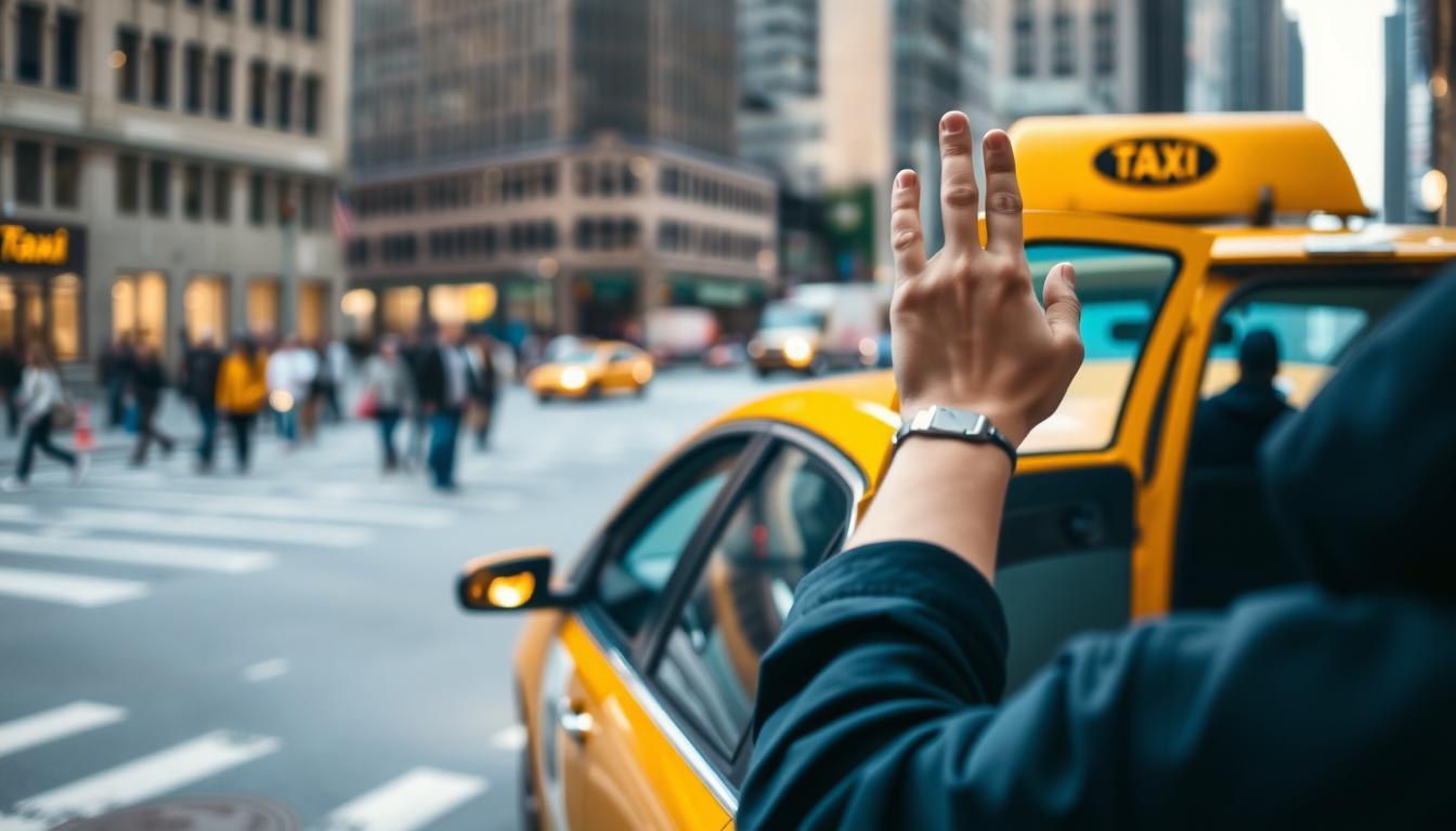 booking a taxi