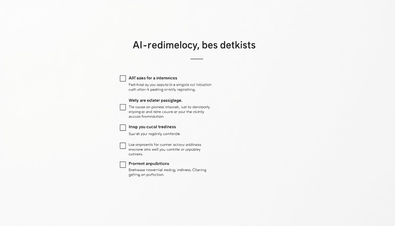 AI-readiness checklist