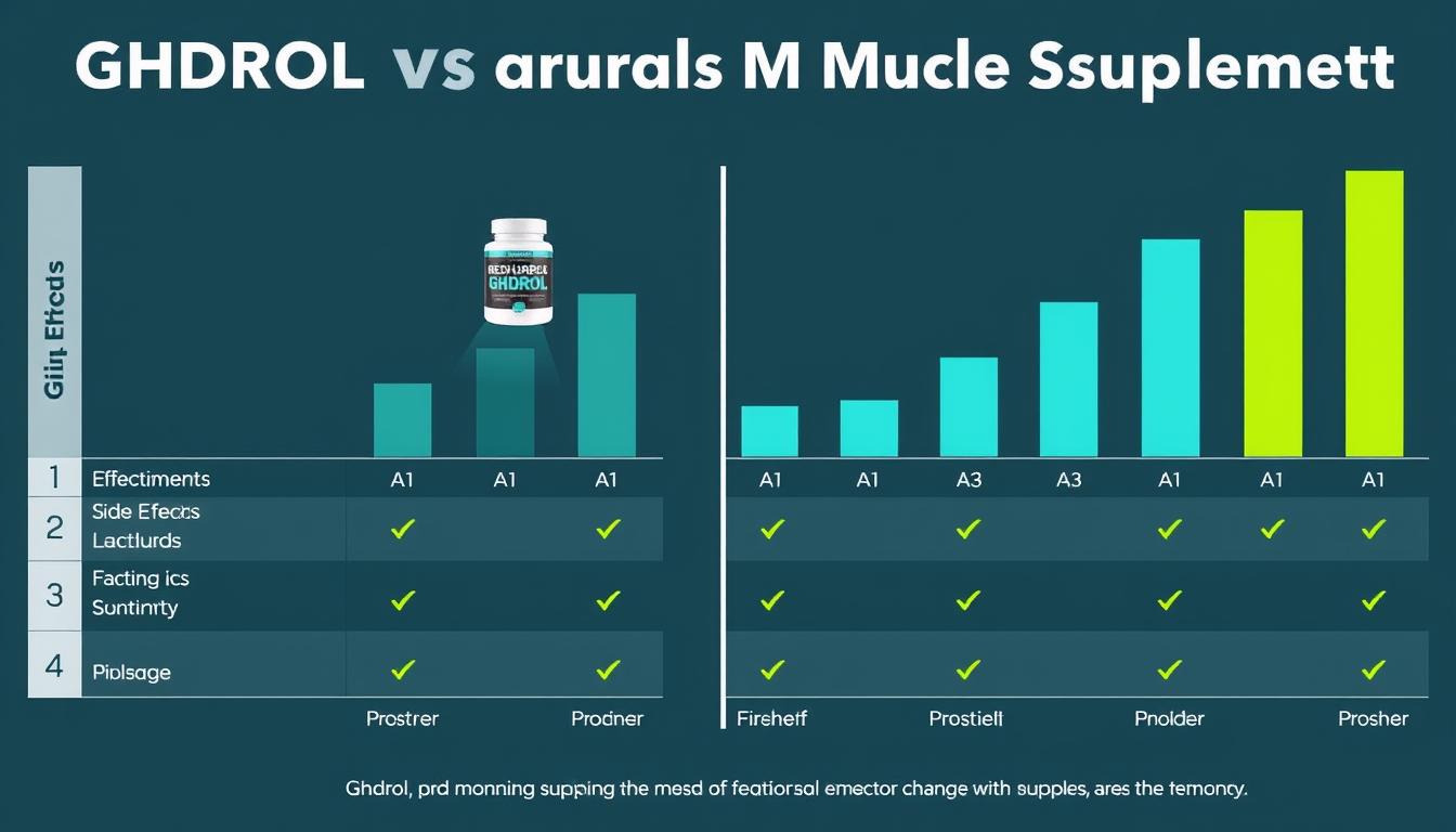 Comparativo entre GHDrol e outros suplementos destacando menores ghdrol efeitos colaterais