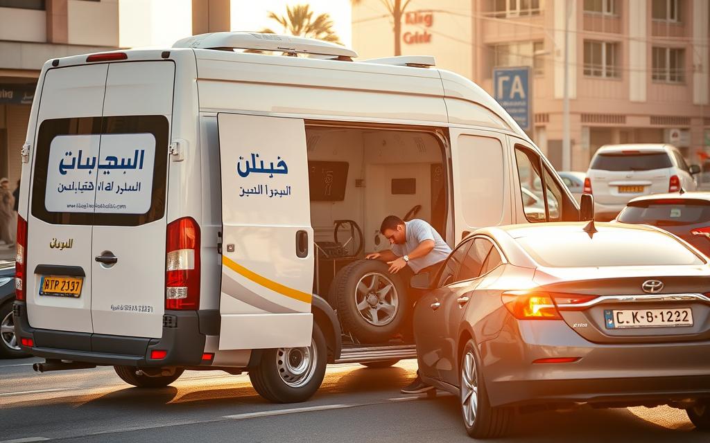 تبديل إطارات متنقل الكويت