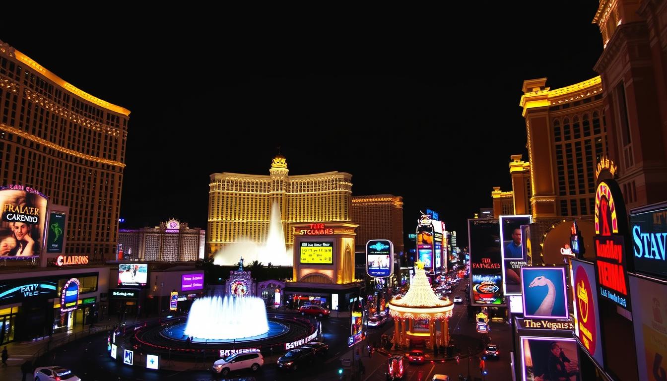 Las Vegas hotel and flight package showing travel deals for weekend getaway