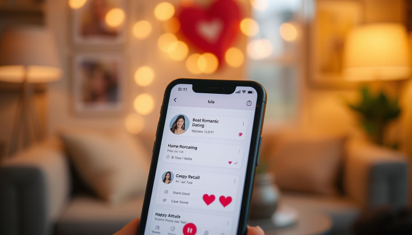 aplicativo de romance no celular