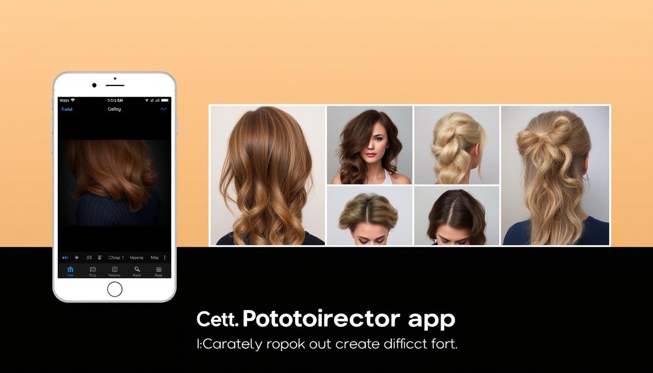aplicativo PhotoDirector para simular cortes de cabelo
