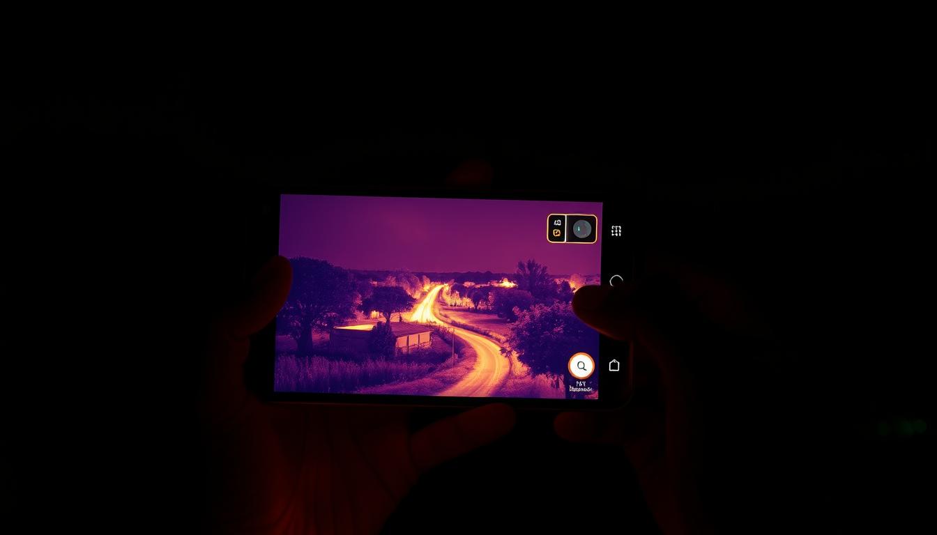 Tecnologia visão noturna no celular