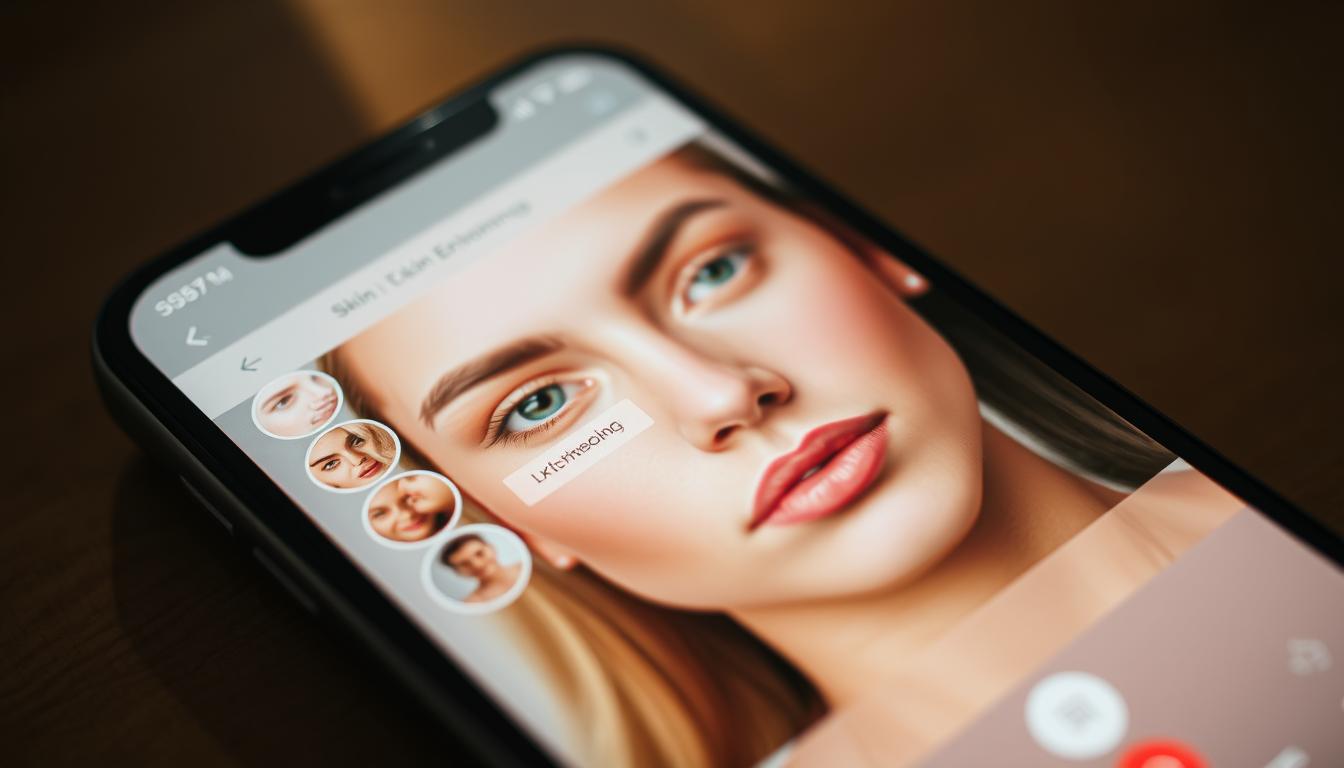 aplicativo de edição facial