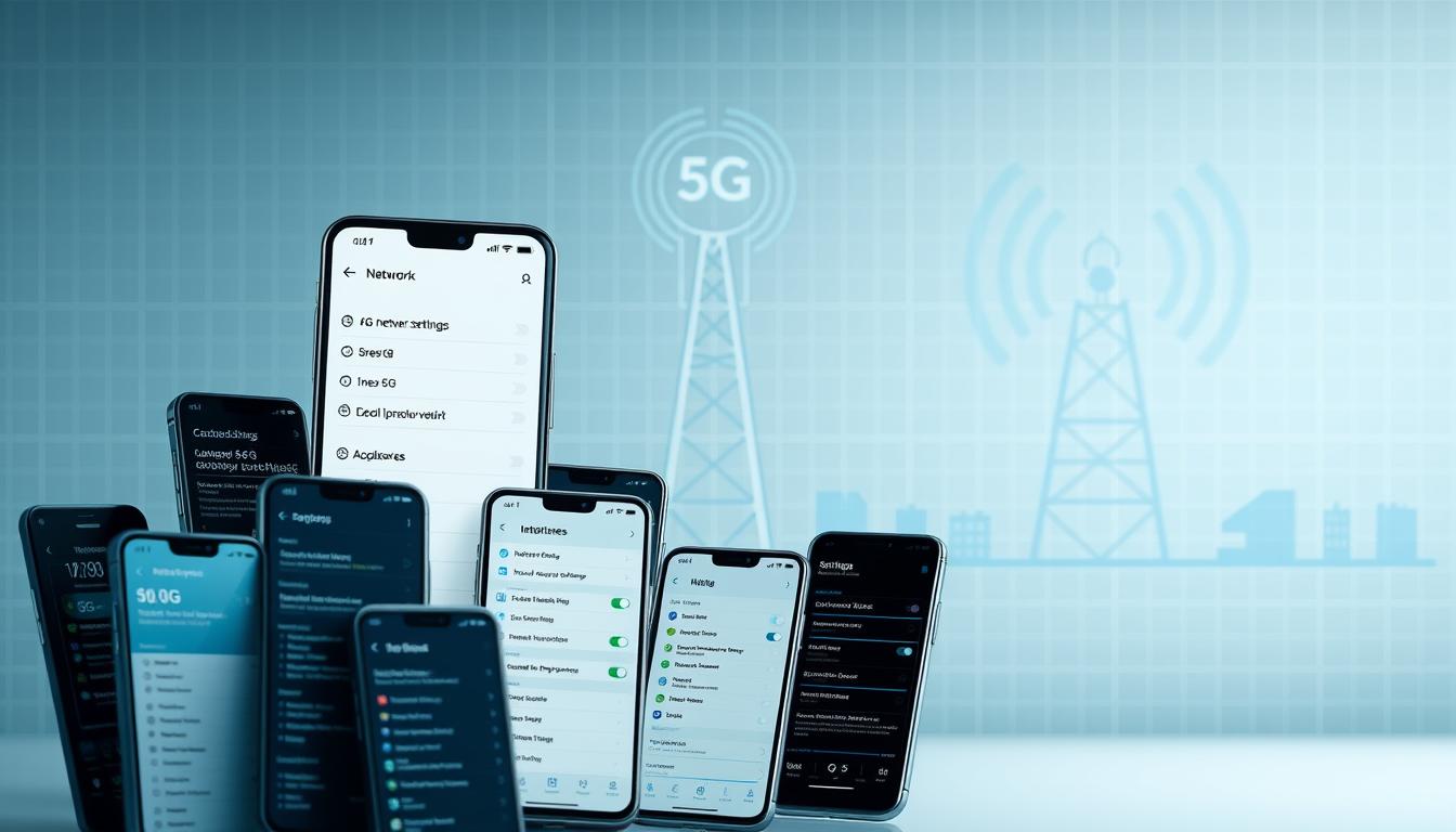 Configurações de 5G em diferentes marcas de celulares