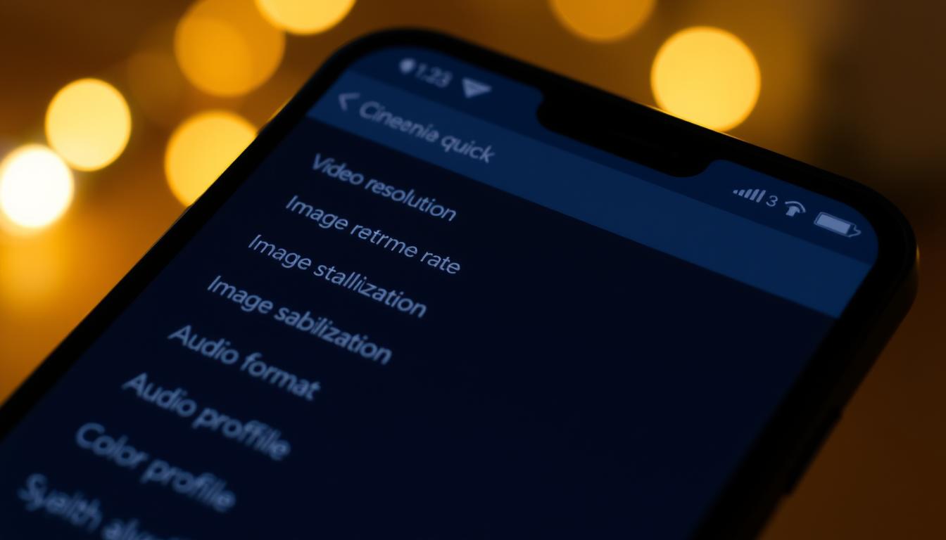 Configurações de celular para cinema facil e rapido