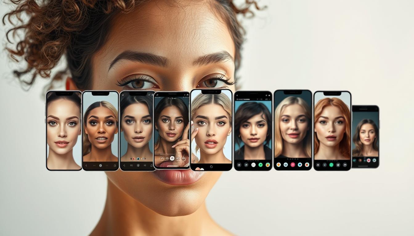 aplicativos de transformação facial