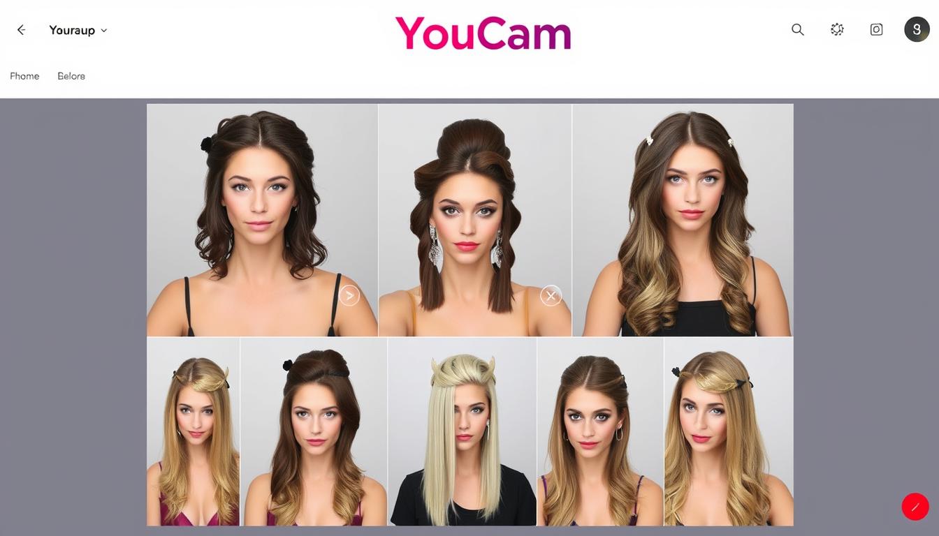 YouCam Makeup simulador de cabelo