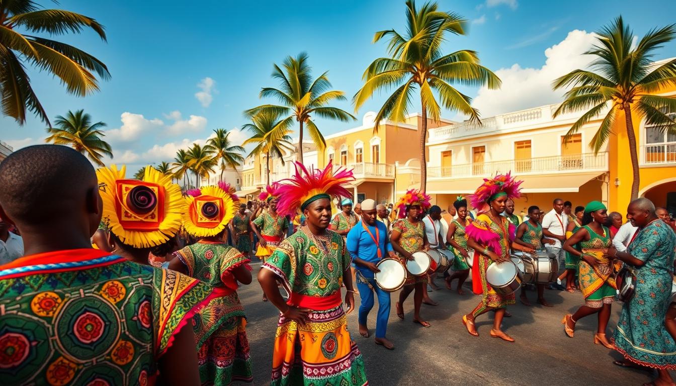 Baju Tradisional Barbados di Festival Crop Over