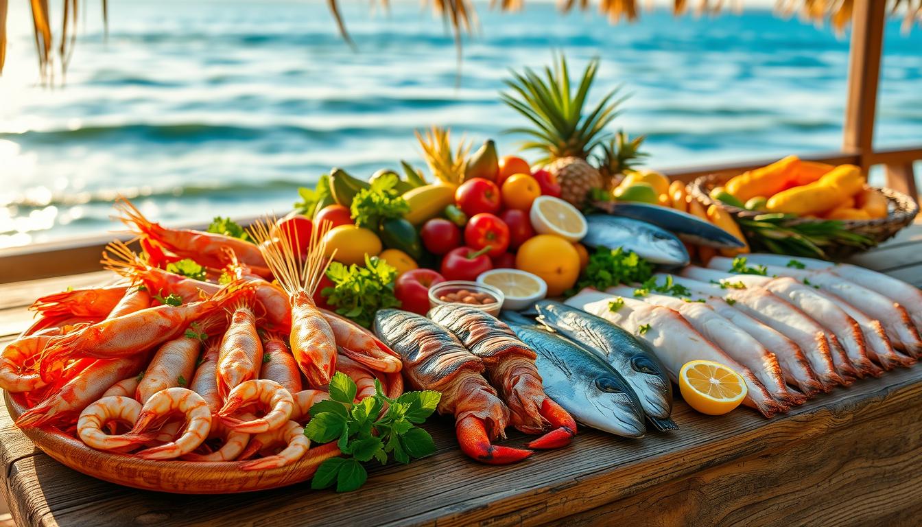 Makanan Laut Segar di Belize