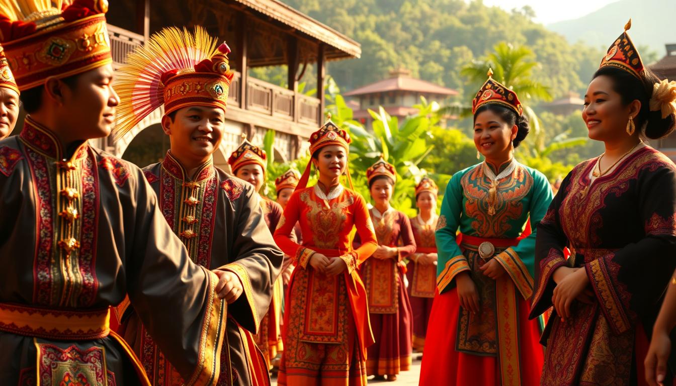 busana adat Sumatera Selatan