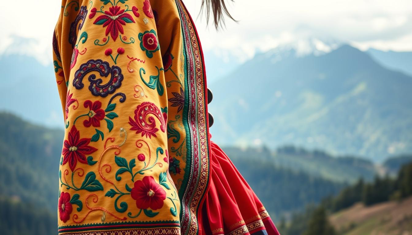 desain baju tradisional Bhutan