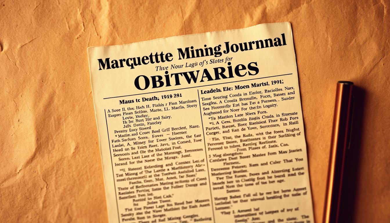 marquette mining journal obituaries
