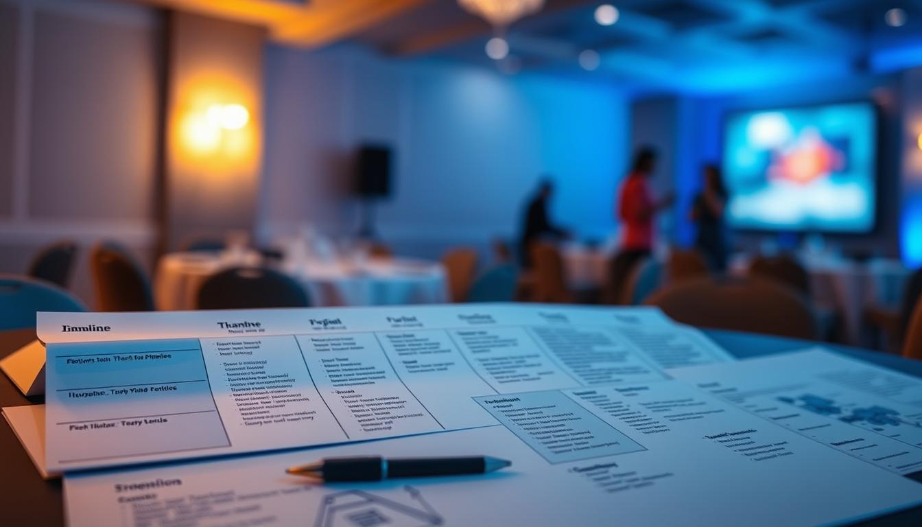 project timeline planning for a thank you honorees gala ad