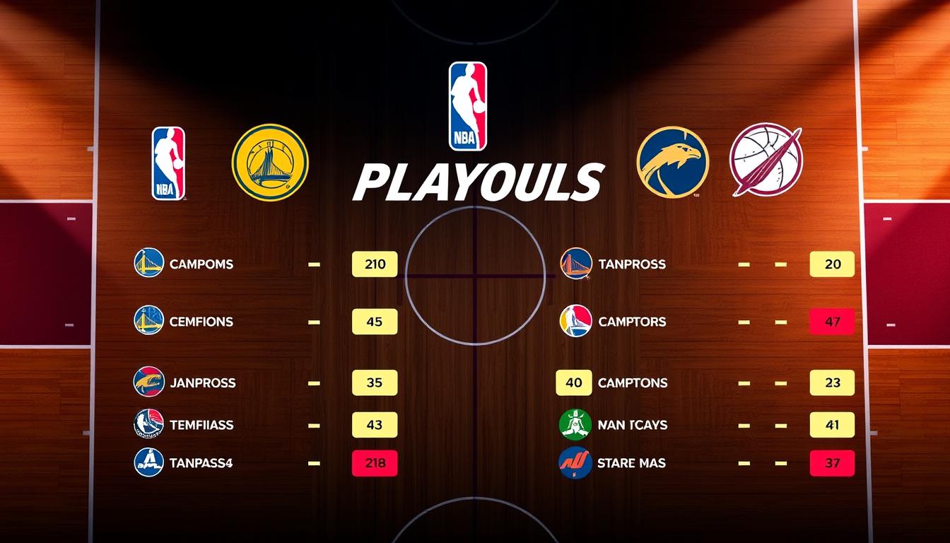 NBA Playoffs Standings Graphic