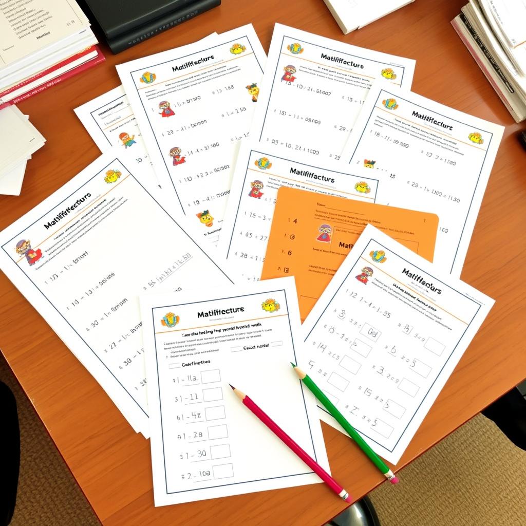 Matific offline worksheets and printable activities