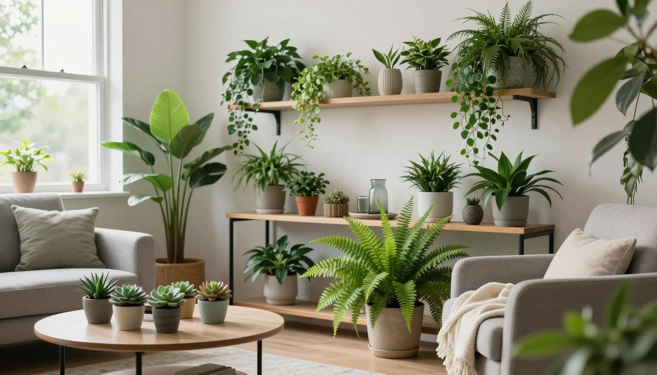 tendências de decoração com plantas