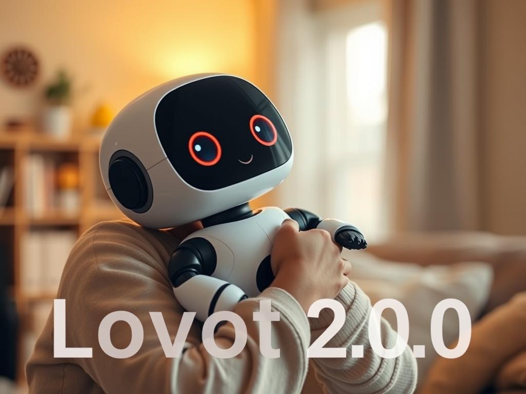 Lovot 2.0 AI companion robot interacting with an adult, showcasing its best AI companion robots for adults 2025 emotional support capabilities