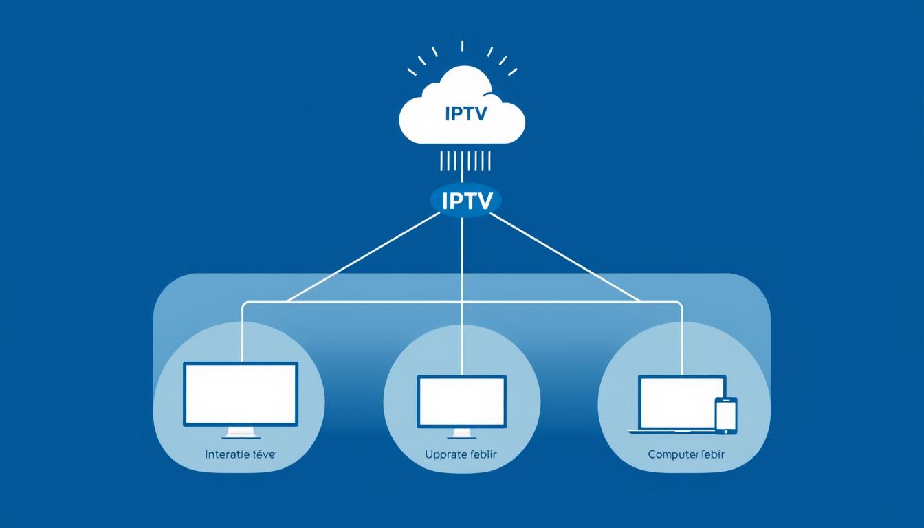 Schéma explicatif du fonctionnement d'un service IPTV meilleur qualité