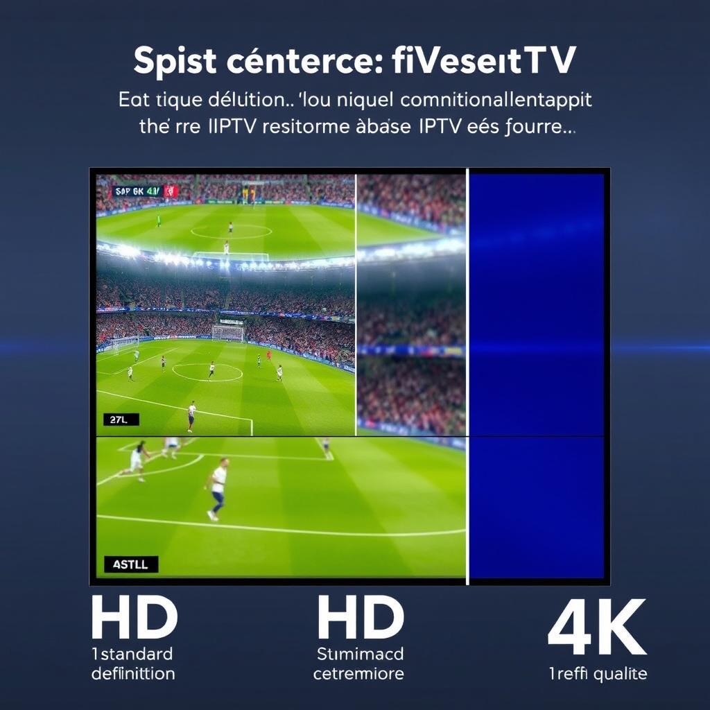Comparaison de qualité d'image entre différents services IPTV meilleur résolution