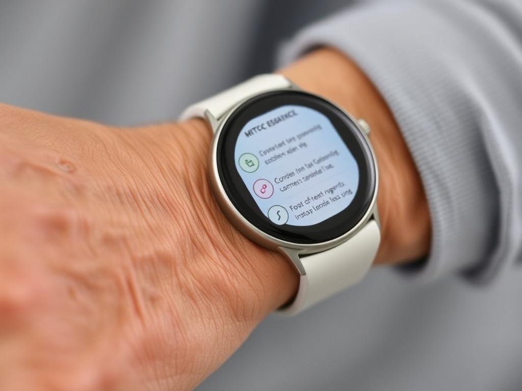 SeniorTrack Essential showing simplified three-button interface for easy navigation