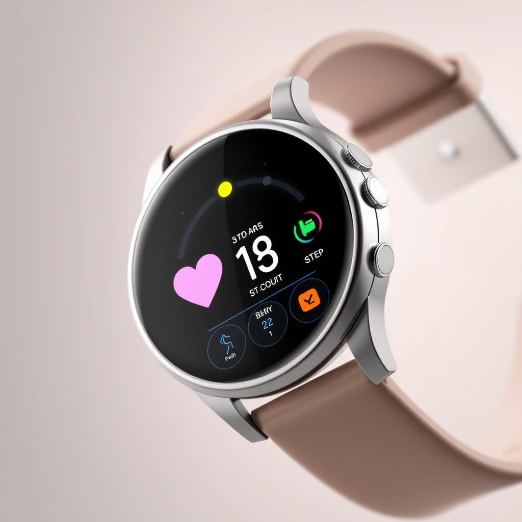 SmartPulse 360 Tracker smartwatch for seniors 2025 showing health monitoring screen