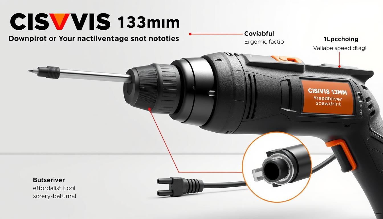 CISIVIS 13mm corded electric screwdriver features vs cordless models