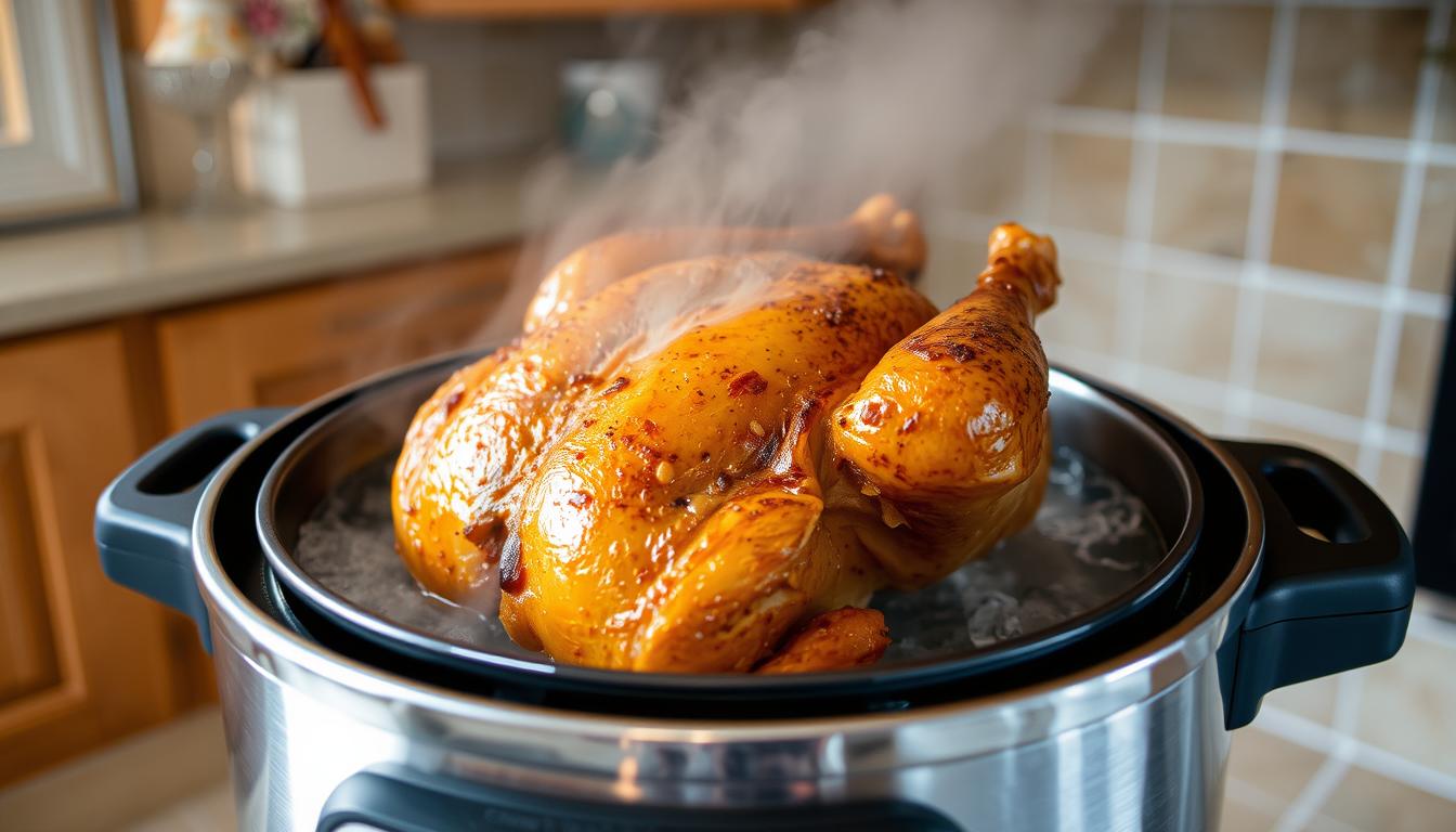 Pressure Cooker Broasted Chicken Technique