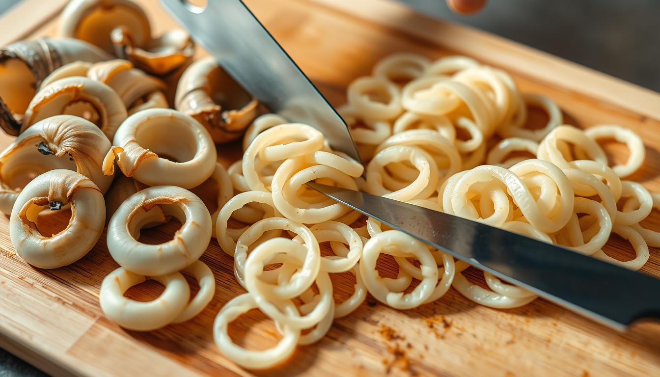 preparing scungilli