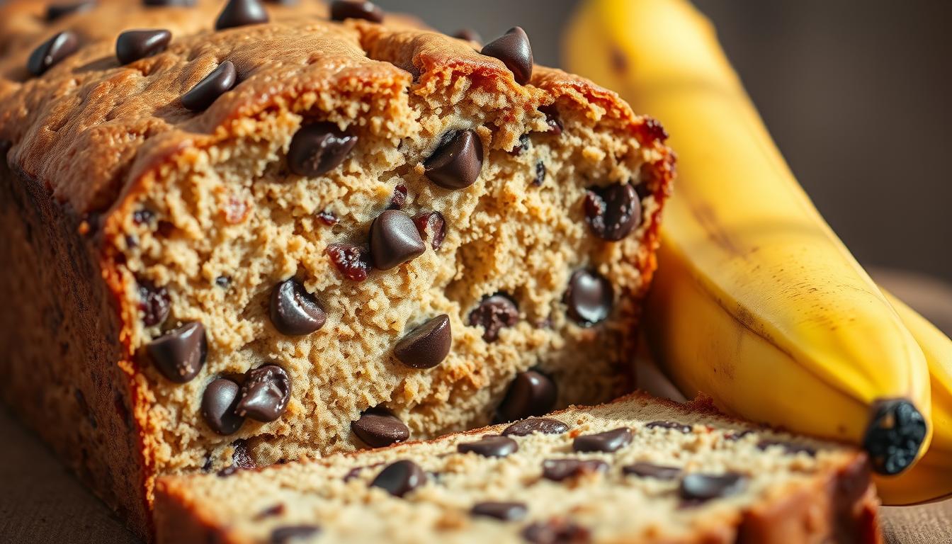 chocolate chip banana bread recipe 2 bananas