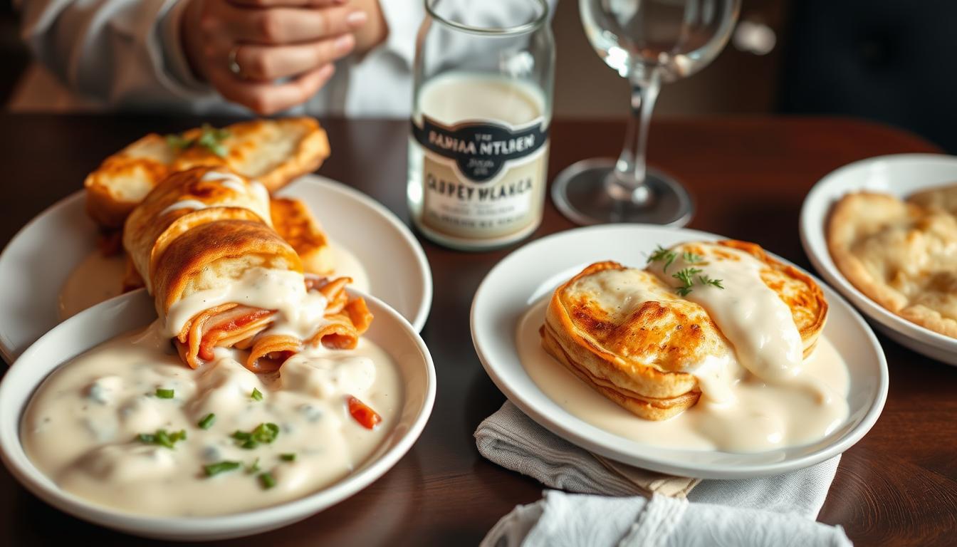 pratos clássicos com molho bechamel