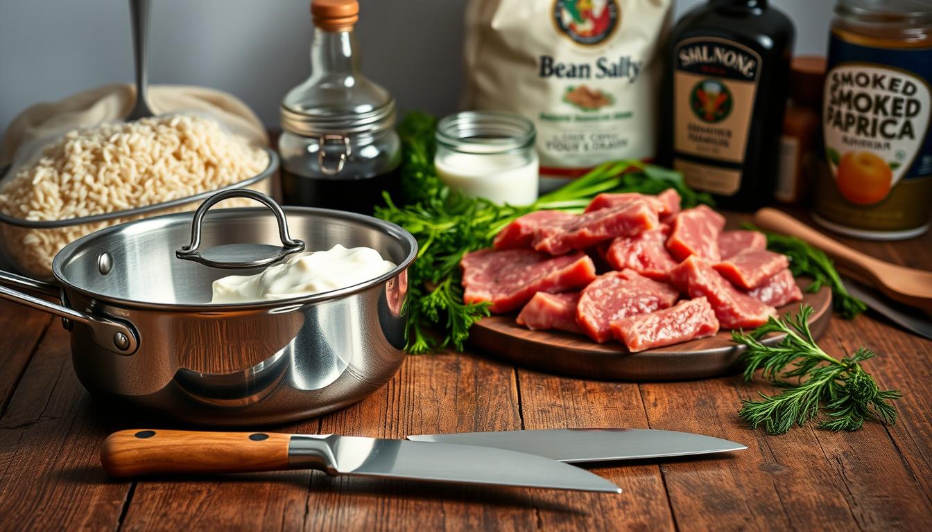 ingredientes do strogonoff