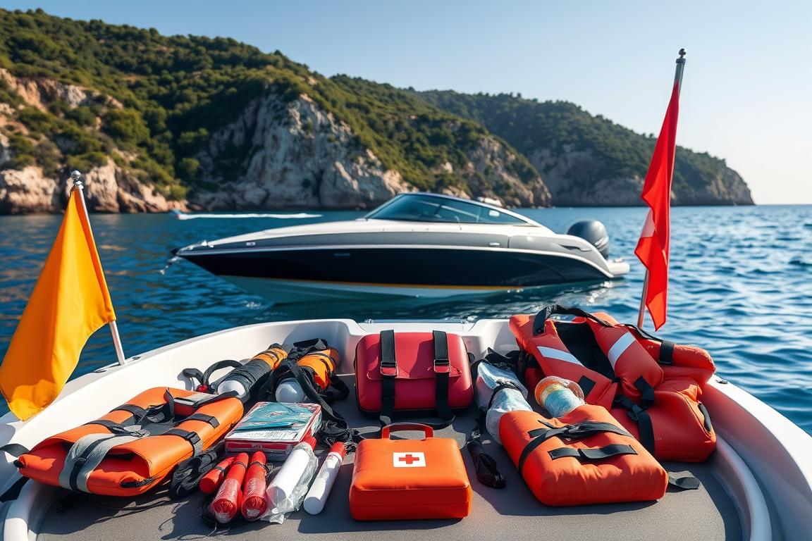 equipamentos de segurança para barco