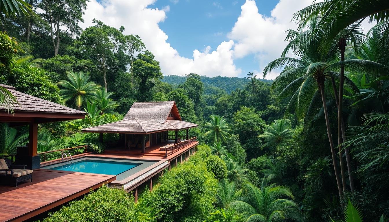 Lodge de luxo na Costa Rica integrado à floresta tropical, ideal para viagens depois dos 50