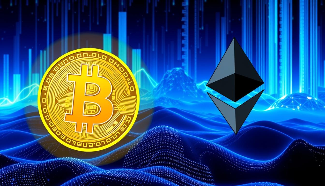 Image of Bitcoin and Ethereum logos
