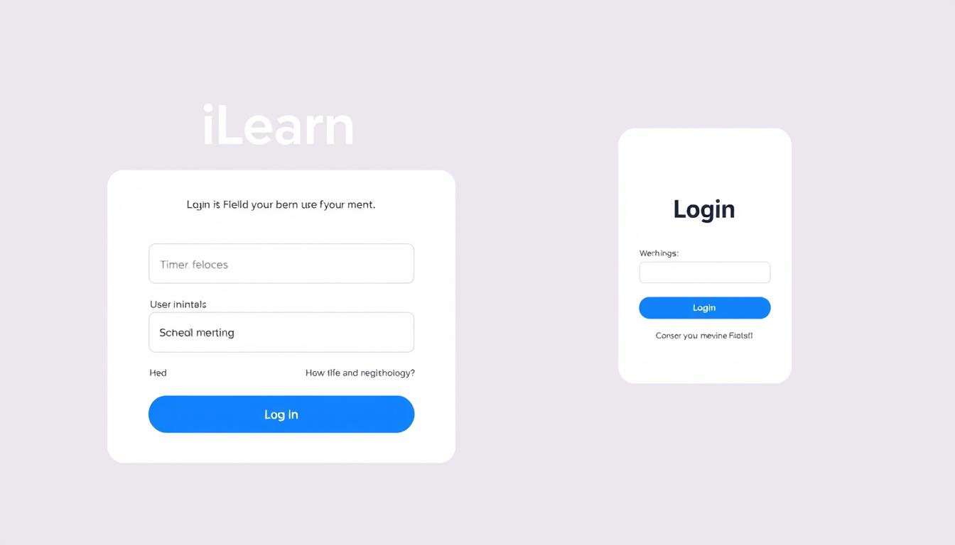 Image of the iLearn login page