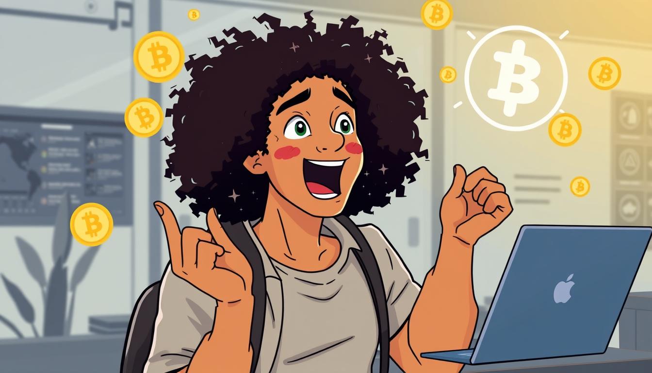 Image of a person starting their cryptocurrency investment journey