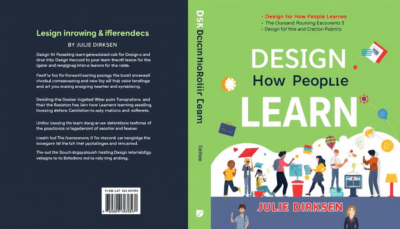 Generate an image of the book cover for "Design for How People Learn" by Julie Dirksen