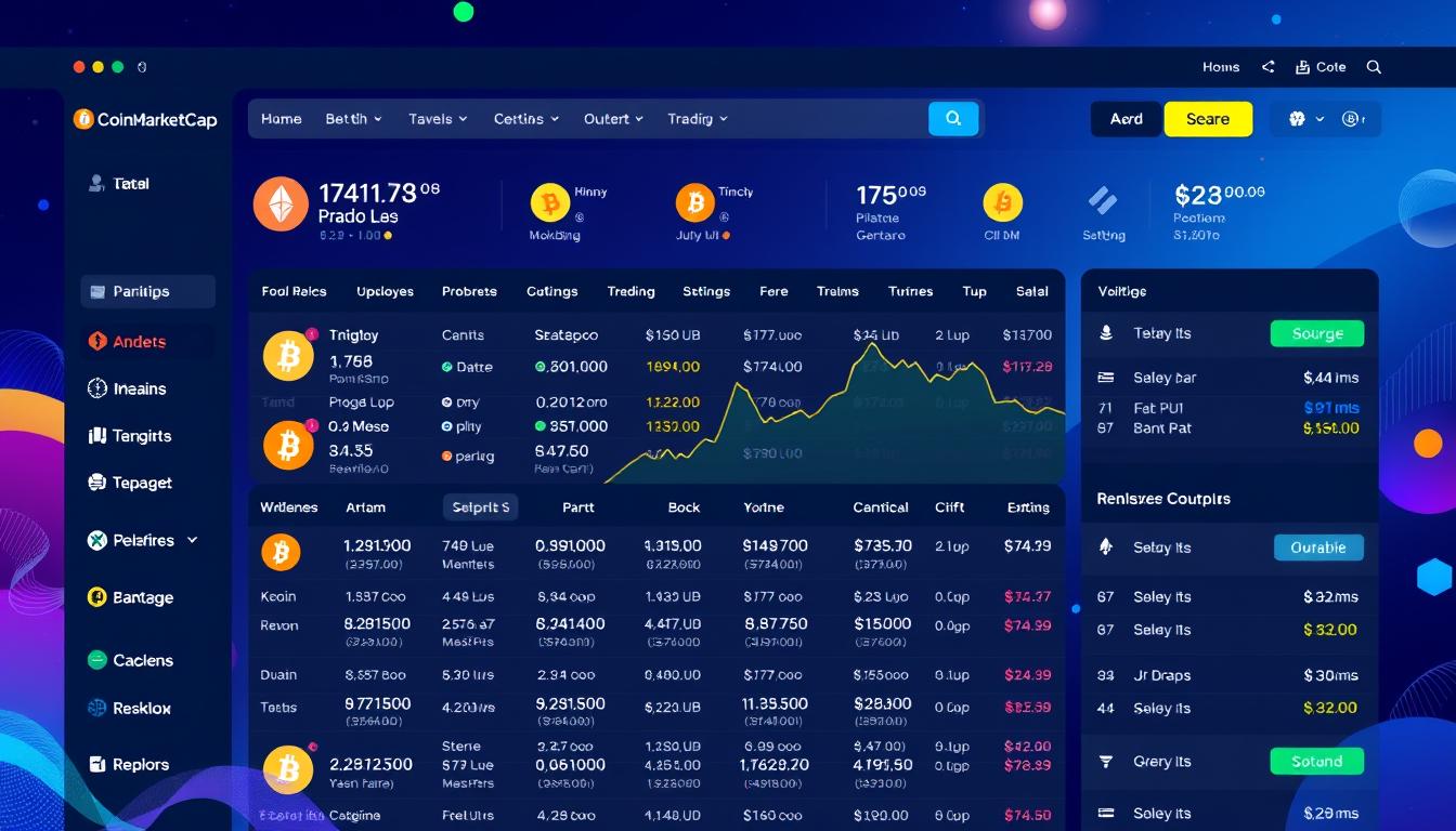 Image of CoinMarketCap's cryptocurrency data page