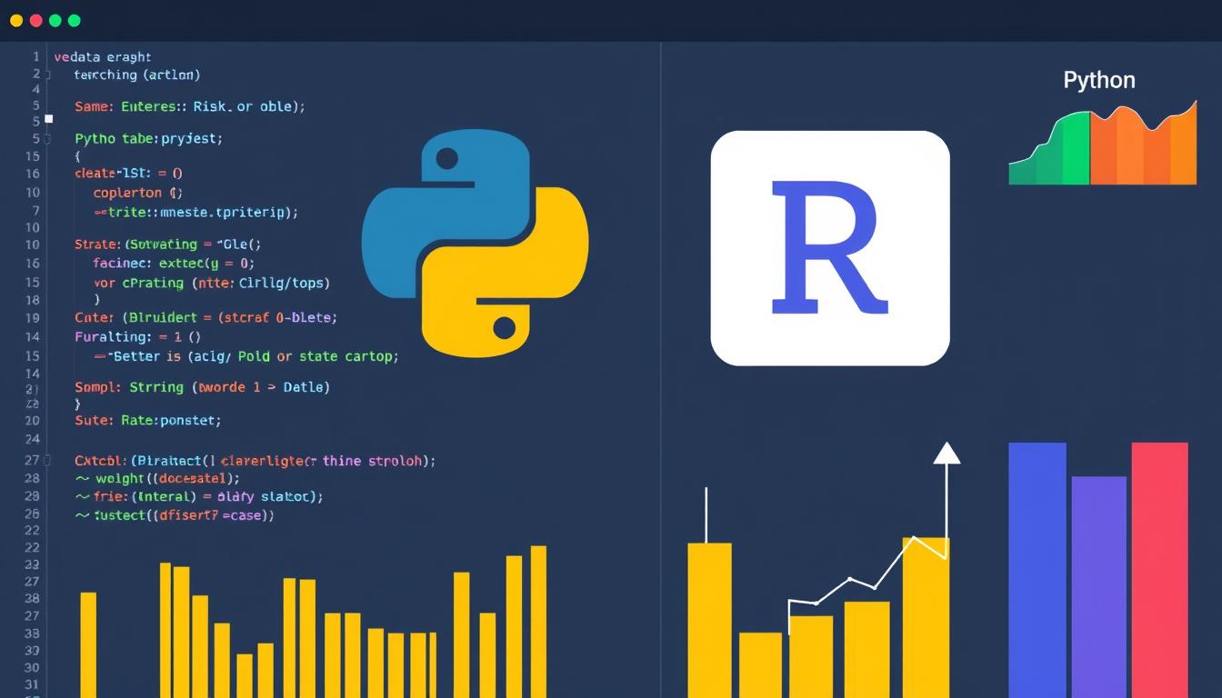 Image of a coding interface using Python or R for data analysis